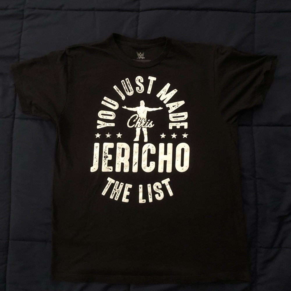 WWE licensed Chris Jericho T-Shirt- Large. “You Just Made the List”.
